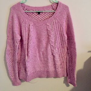 Pink Cable knit Sweater